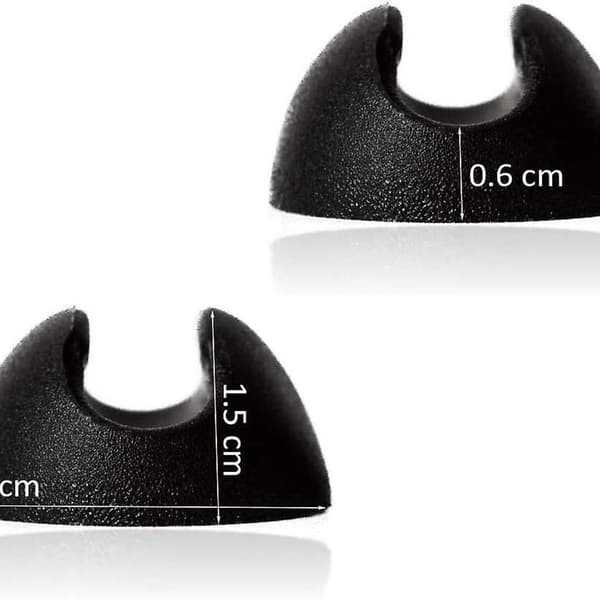 10 stk. silikone hårnål møbelbenbeskyttere - sort, 10mm