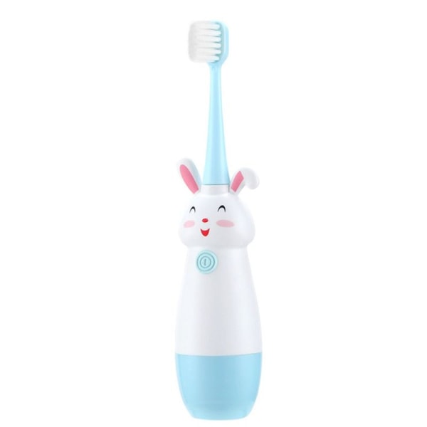 Elektrisk tannbørste for barn, batteri, sonisk tannbørste, 2-9 år, blå