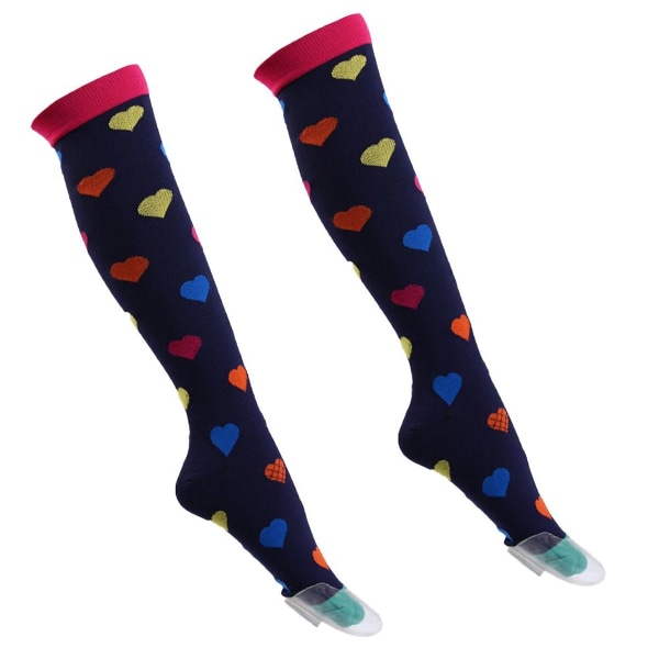Atletiske elastiske kompressionsstrømper Sygeplejerske Leggings Lang Style 3 KLB