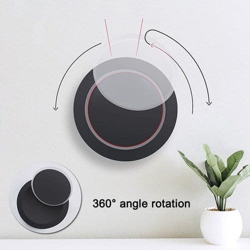 Væglampe 360 graders roterende moderne LED-lampe til sort