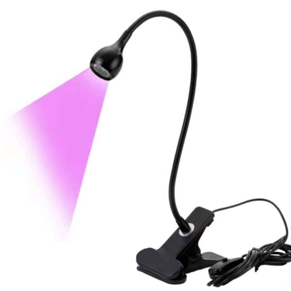 UV-ultraviolettbehandling Ultraviolett behandlingslampa 3W USB LED Lila ljus USB-lamphållare Plug and Play för reparation