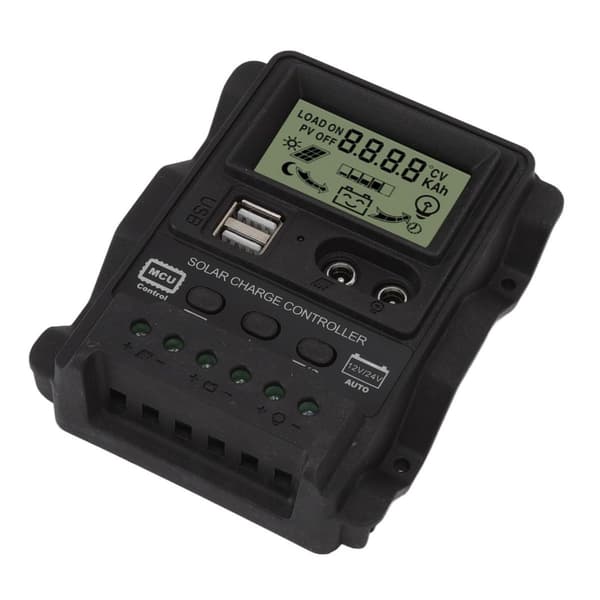 K1688 PWM dobbelt DC solcelleladeregulator med sort hus KLB