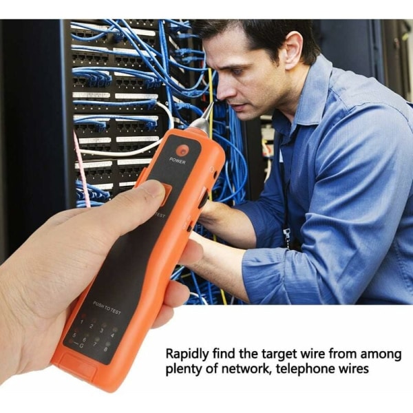 Kabeltester, høykvalitets og nyttig XQ-350 LAN nettverkskabeltester, RJ11 RJ45 Line Finder Wire Tracker KLB