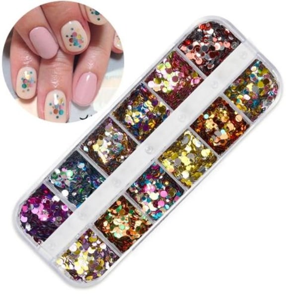 2 st Nail Art Butterfly Laser Symphony Paljetter-30th