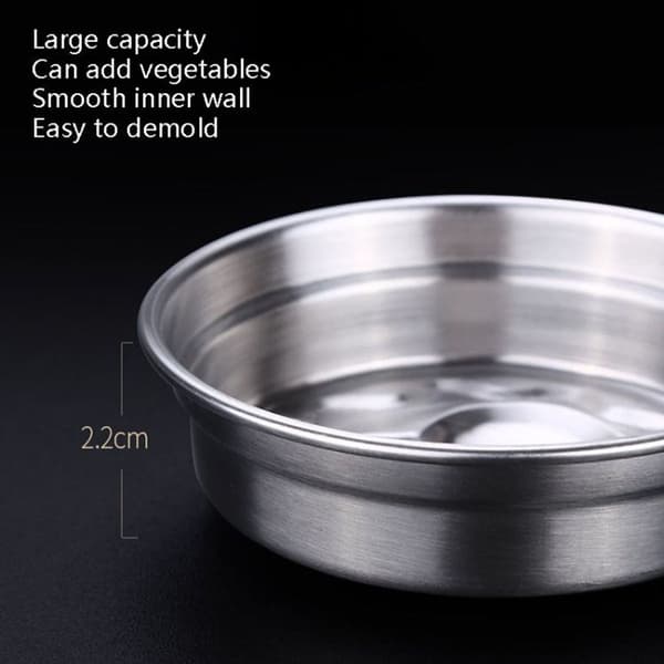 Y304 Barne Frokost Rustfritt Stål Eggkoker Husholdning Mini Multifunksjonell Eggdamper