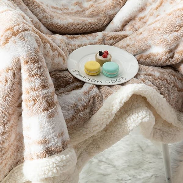 Polyester tykt teppe, lett termisk, mykt