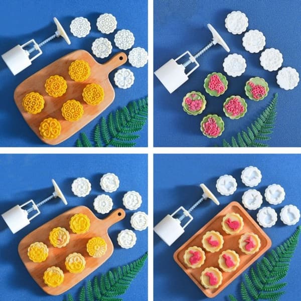 2 st Midsommarrunda Handpressade Bakformar Bakverktyg - 24:e