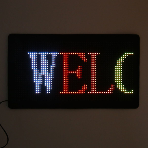 Flexibel LED-bilskärm, ultratunn, Bluetooth-appkontroll KLB