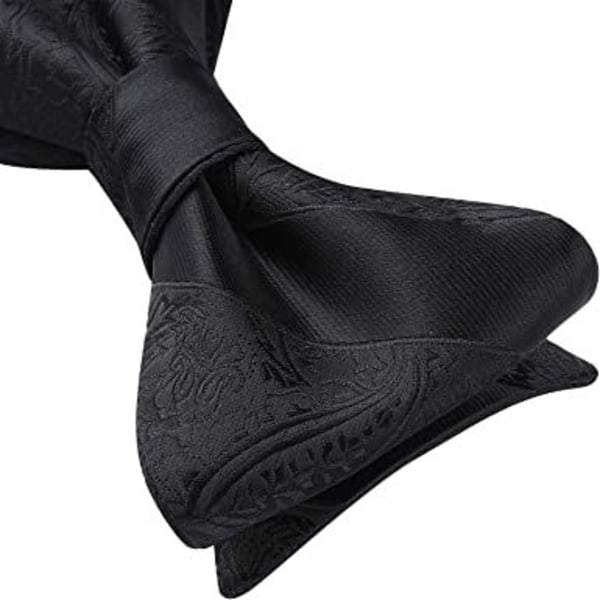 Fjärilsklips för män Självbindande fjärilsklips och näsduk Set Klassisk Paisley Fjärilsklips för affärsfrack Bröllopsfest Bal med presentask