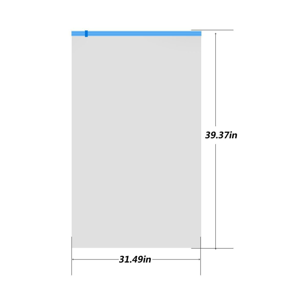 Vakuum oppbevaringsposer - sett med 6 gjenbrukbare plassbesparere KLB