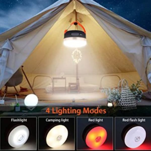 Bærbar LED Campinglykt USB Oppladbar Mini Power Bank