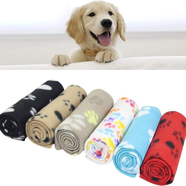 Blandet valpeteppe, hundekattpute, fleecetepper, KLB