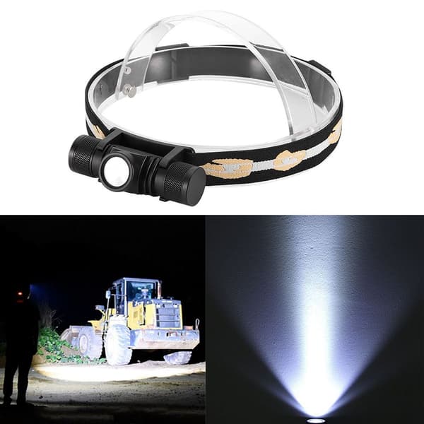USB-ladet LED-hodelykt, vanntett hodelykt, lommelykt KLB