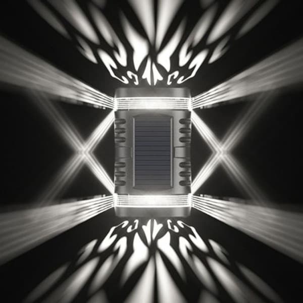 HP-2106 80LM 2 LED ulkoseinävalaisin automaattisella valosensorilla, Garden-L