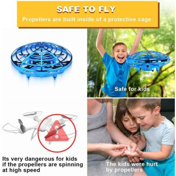 Handstyrda Drönare för Barn - Barn-Drönare, Flygande Boll-Drönare, Leksak