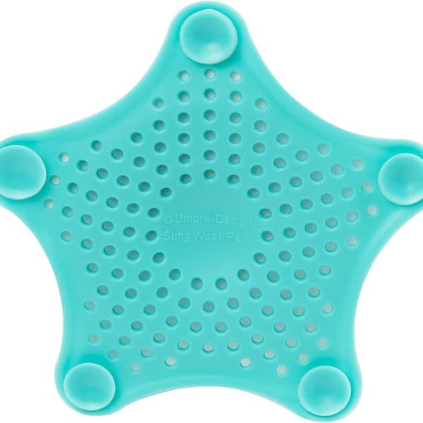 Umbra Starfish afløbsdæksel/hårstopper, Surf Blue