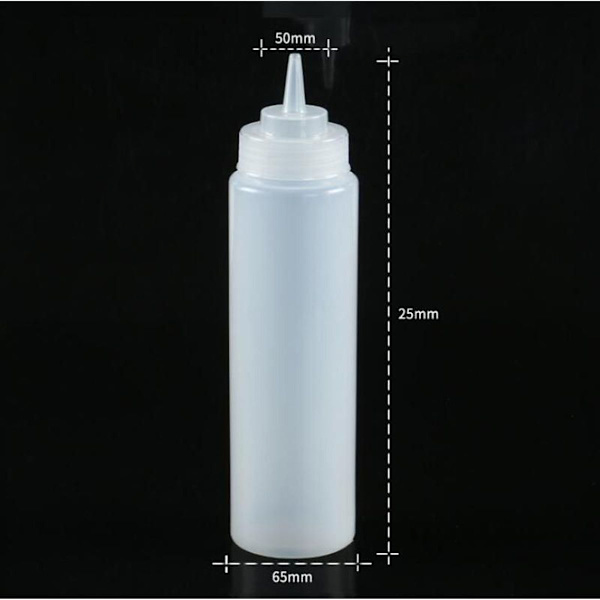 Vegena-puristinpullo muovista, 4 kpl 240 ml muovinen puristinpullo KLB
