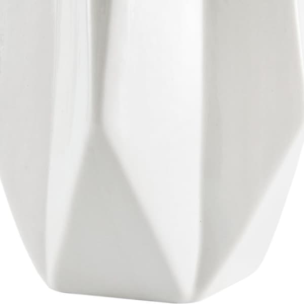 Nitade Modern Vinklad Stentöjsvas 36,5 cm Hög Vit