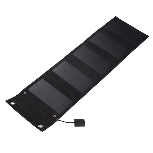 Solpanel, foldbart batterioplader, powerbank, vandtæt KLB