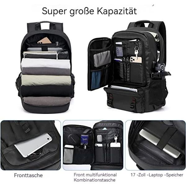 Ryggsäck handbagage laptop ryggsäck laptopväska reseryggsäck KLB