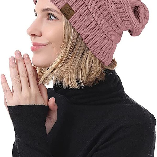 Groftrikot hue. Varm vinterhue til kvinder