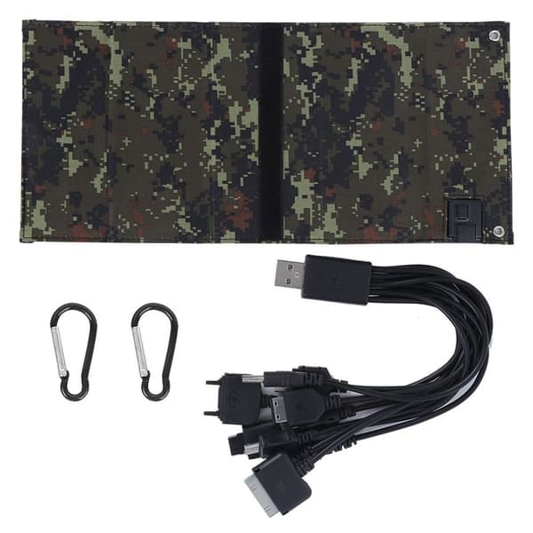 10W 5V utendørs solcellepanel ladbag for nødbruk KLB