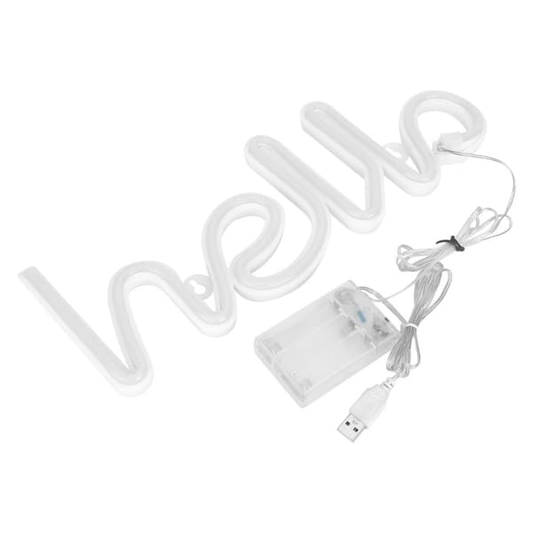 LED-bokstaver, neonlysskilt, kunst, dekorative lys, vegg KLB