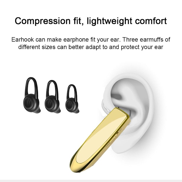 Nyt Bluetooth-headset V4.1 Trådløst headset Bluetooth Guld