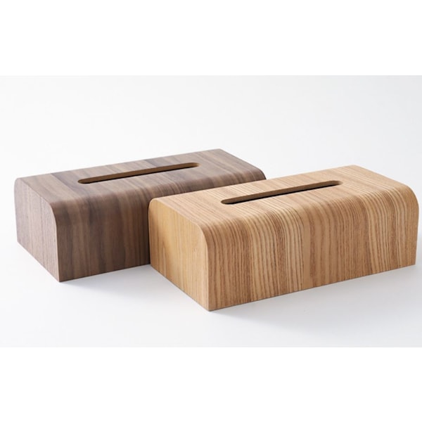 Valnöt retro vardagsrum kontor hotell förvaringslåda papperslåda trä näsdukslåda 22*14*8.5cm