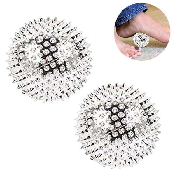2 kpl hierontapallot rentouttavaan hierontaan tai hopea 4,7 cm