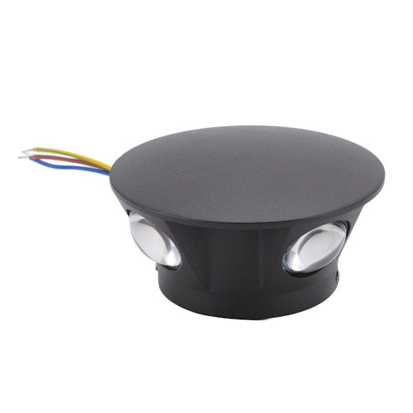 Rund LED-vegglampe med 4-sidig belysning, dekorativ, varm hvit KLB