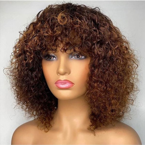 Women: Water wave human hair wig with baby hair front - natural and stylish