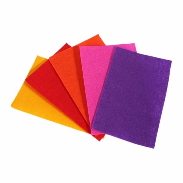 UOUNE Fargerikt filtstoff 60 farger Fargerike filtark 20 x 30 cm Håndverksfiltfilt