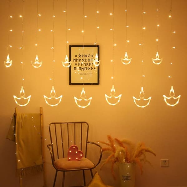 Båtformade gardin LED-slingor dekorativa KLB