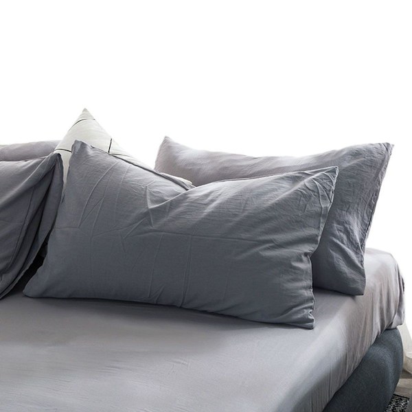 Kuddfodral för soffa, sovrum, lantlig stil, ljusgrå