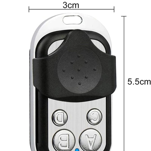 Universalfjärrkontroll [2-pack] 433MHz Universal Gate Fjärrkontroll för Automatisk