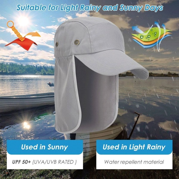Sommarrock hatt solskydd solhatt män och kvinnor utomhus grå