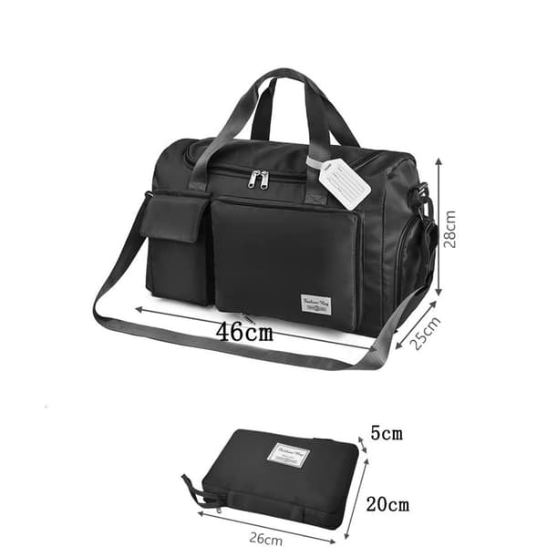 Foldbar Reisebagasje Stor Weekender Overnatting Bag