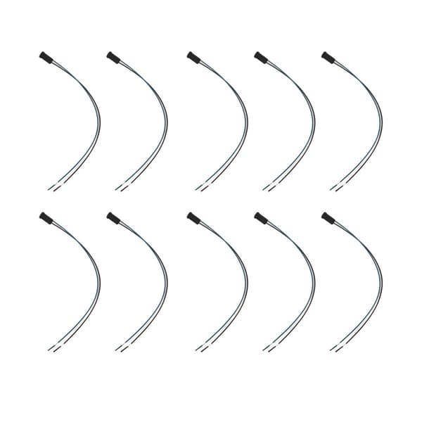 10 stk. G4 LED-lampeholder i silikone til halogenpære