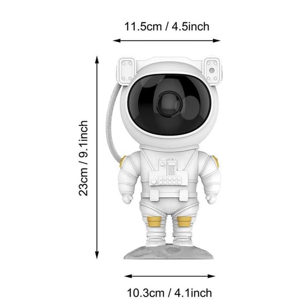 Astronautstjärnprojektor Stjärngalaxprojektor med timer, vuxna barn
