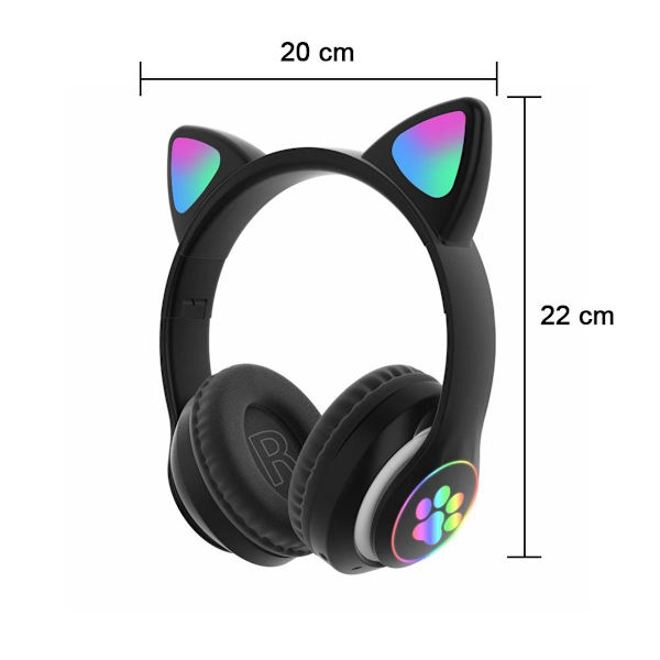 Bluetooth-headset, Katteøre-headset, Sort