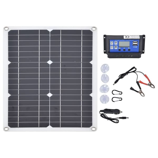 20W 20V 30A solpanel med dubbla USB-portar, mångsidig bärbar KLB