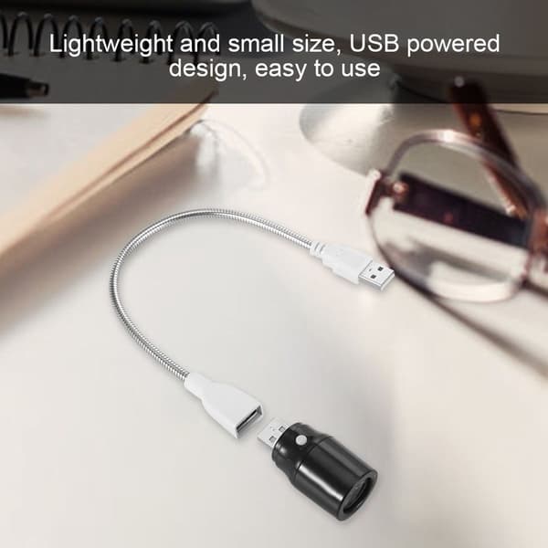 5V 1W langvarig plast mini USB LED-lampe for studie KLB