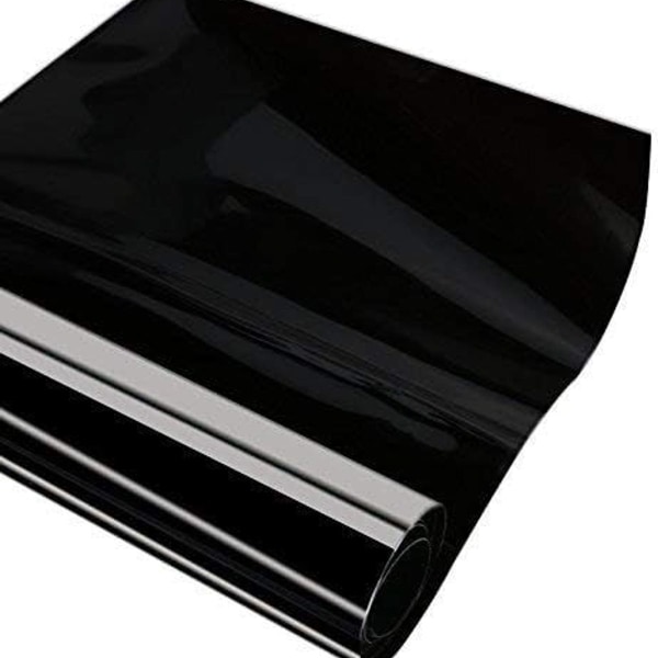 2 kpl 30x120cm auton ajovalon sävykalvo tarra takavalot musta) KLB