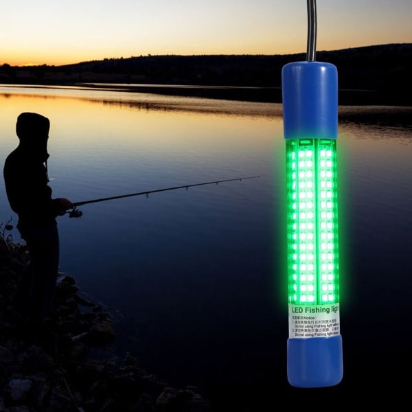 18W LED fiskebete undervattensfiske ljus natt grönt fisk KLB