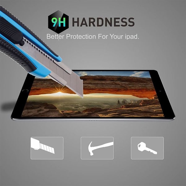2 kpl karkaistua näytönsuojaa iPad Pro 10.5 tuuman laitteelle, yhteensopiva