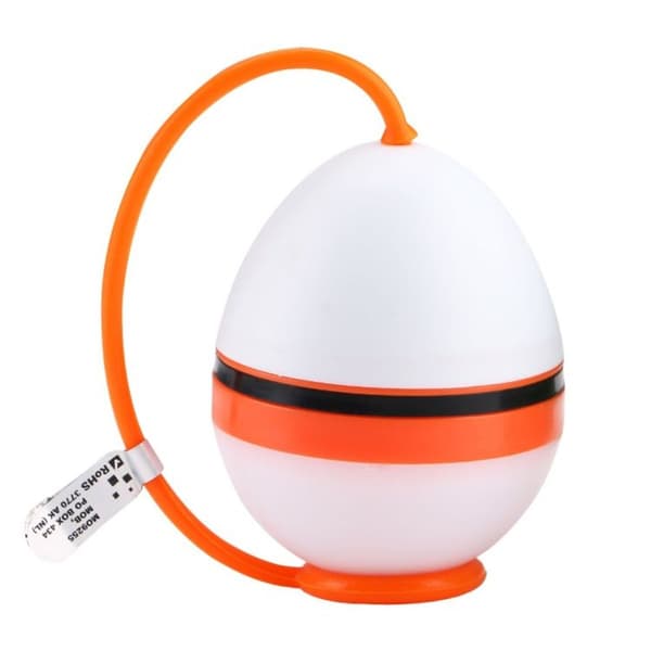 To sæt LED-hængende lys til udendørs silikone campingtelte (orange).