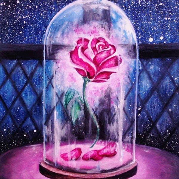ParNarZar Rose DIY 5D timanttimaalaus täydellinen sarja Crystal Rhinestone Kirjonta KLB