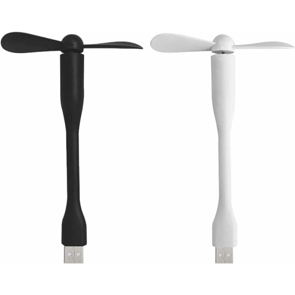 USB-tuulettimet, pieni tuuletin, USB-pieni tuuletin, 2 kpl kannettava USB-tuuletin, 360° säädettävä USB-tuuletin, hiljainen tuuletin, USB-ladattava kannettava taskutu uletin KLB