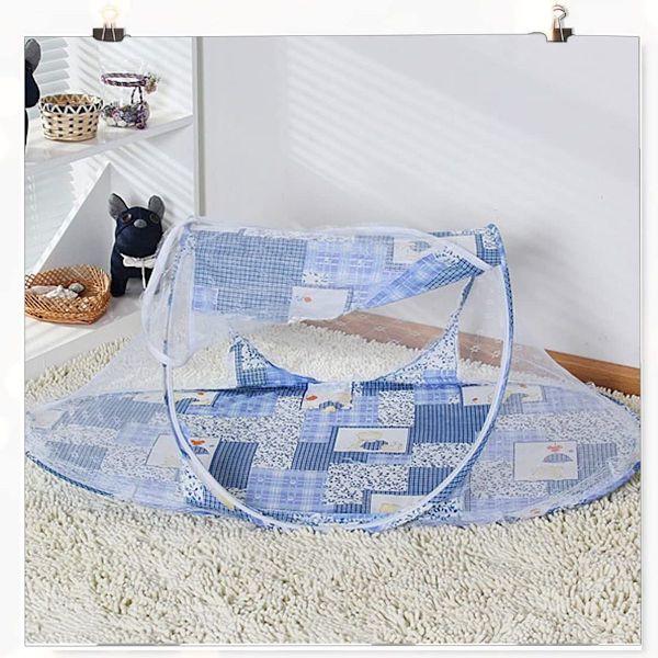 Fällbar myggnät Baby Zipper Play Tent Blå 108*60*38cm KLB
